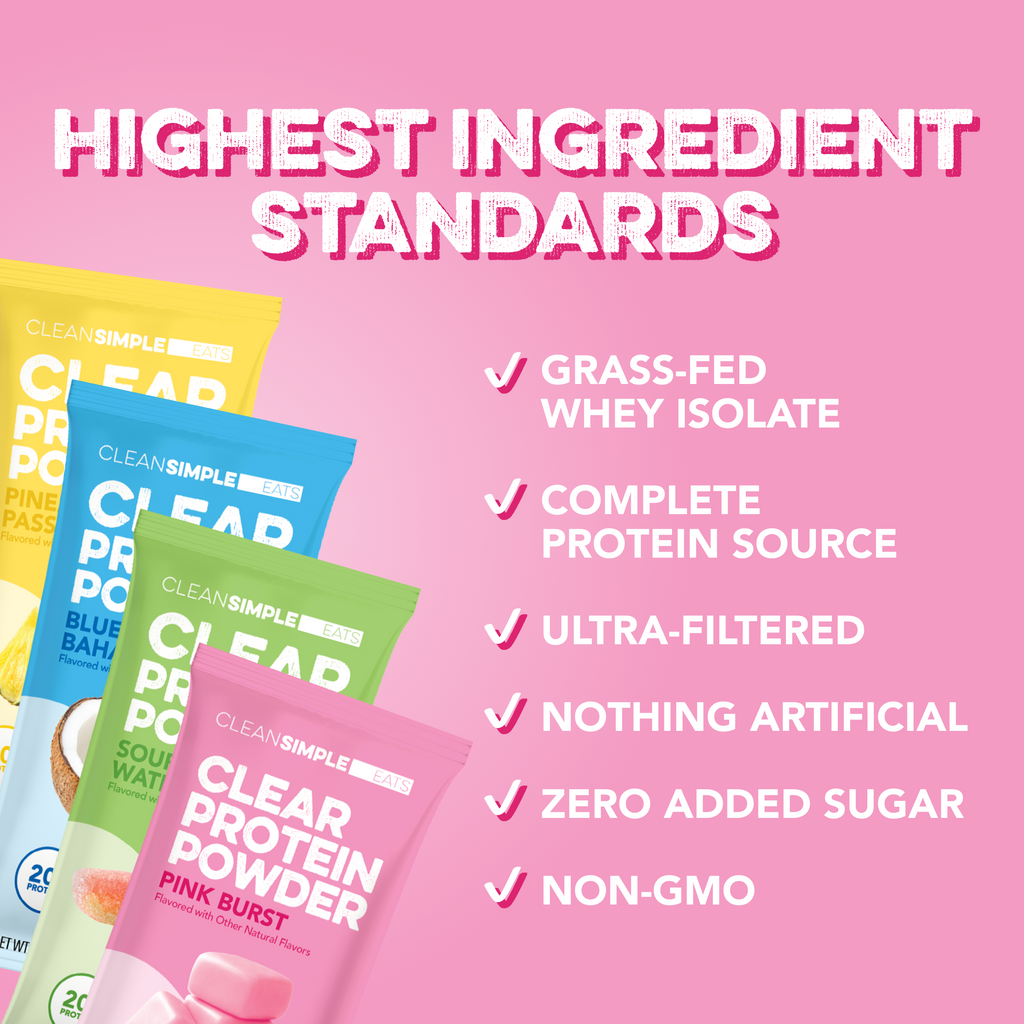 Clear Protein Powder: Variety Pack (8 Single Serving Packs)