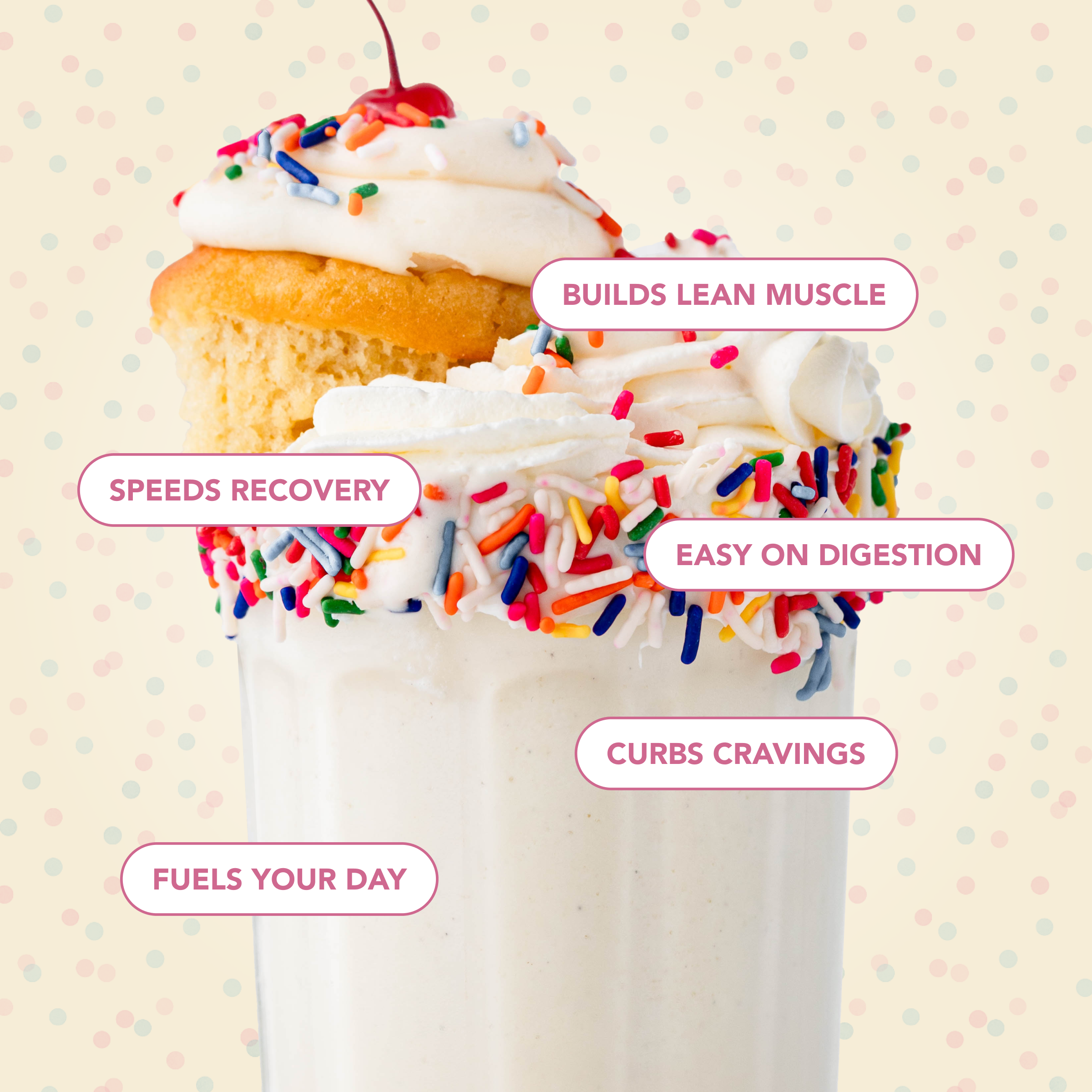 Protein Powder: Cake Batter (10 Single Serving Stick Packs)