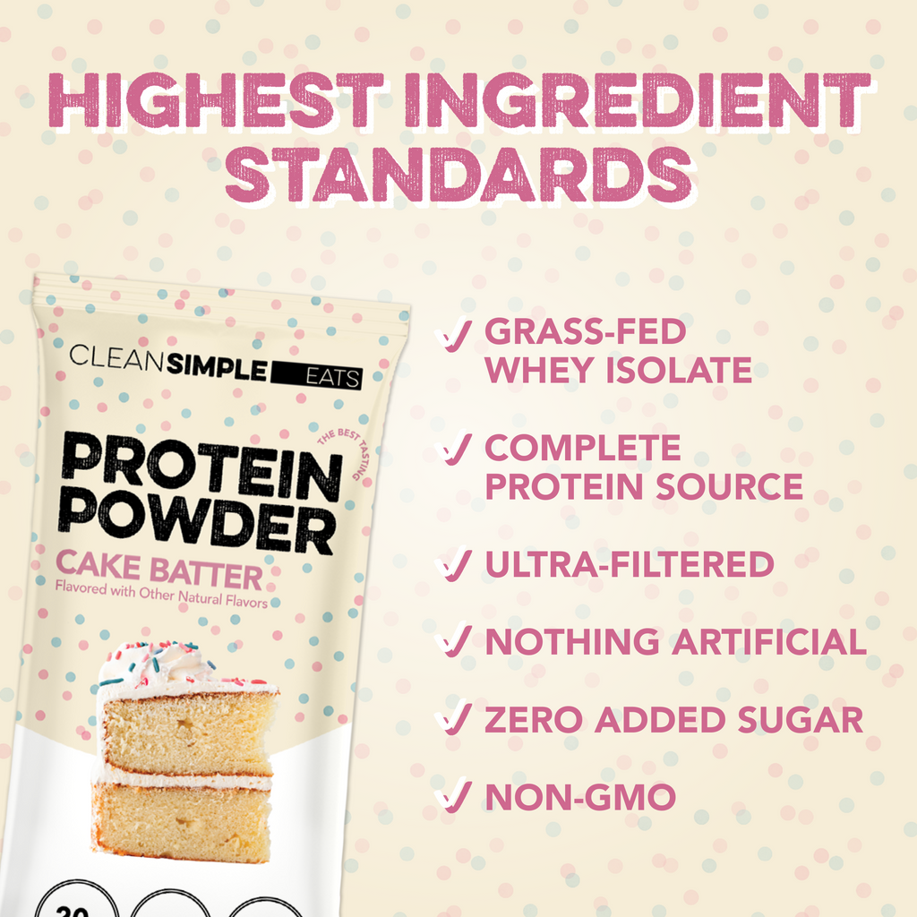 Protein Powder: Cake Batter (10 Single Serving Stick Packs)
