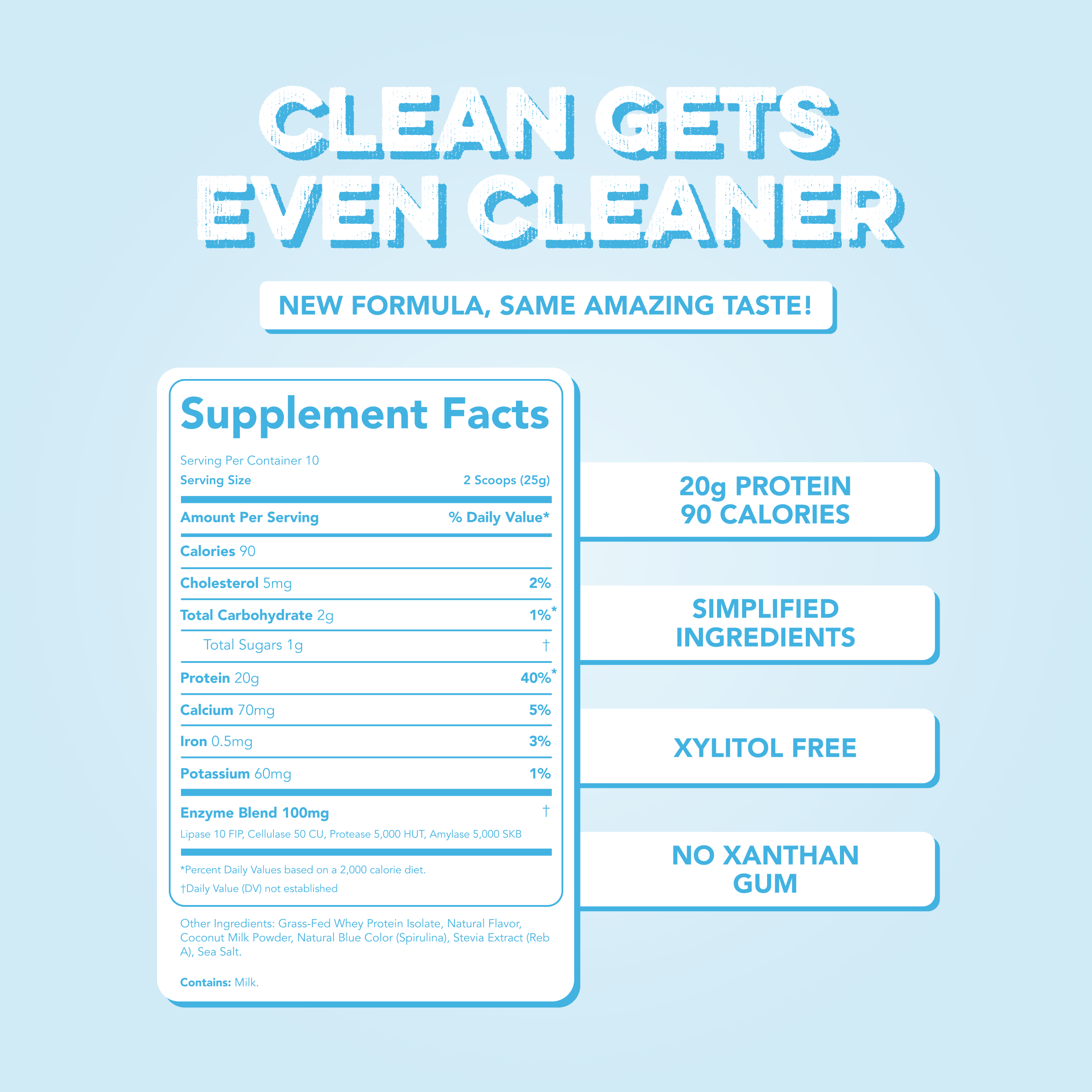 Protein Powder: Cotton Candy (10 Serving Bag)