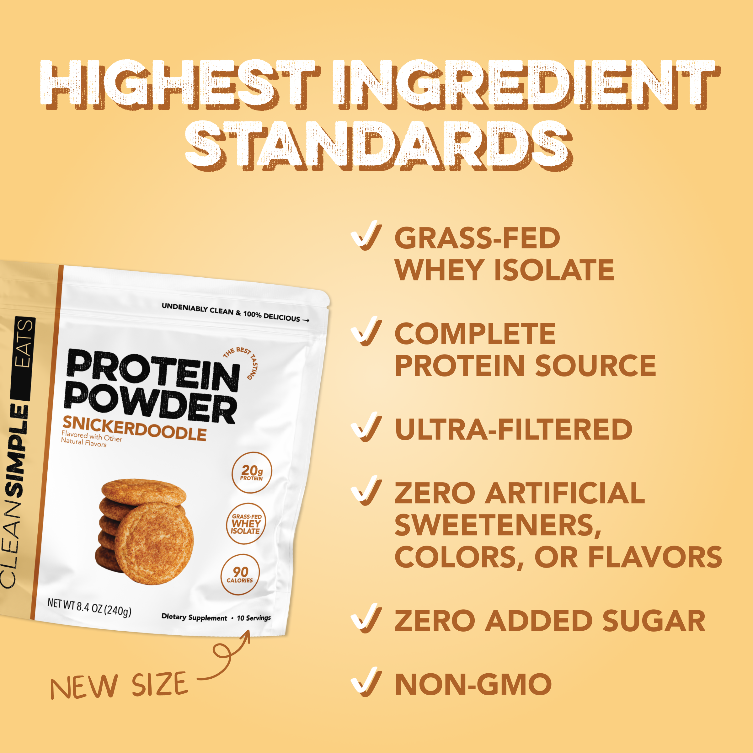 Protein Powder: Snickerdoodle (10 Serving Bag)