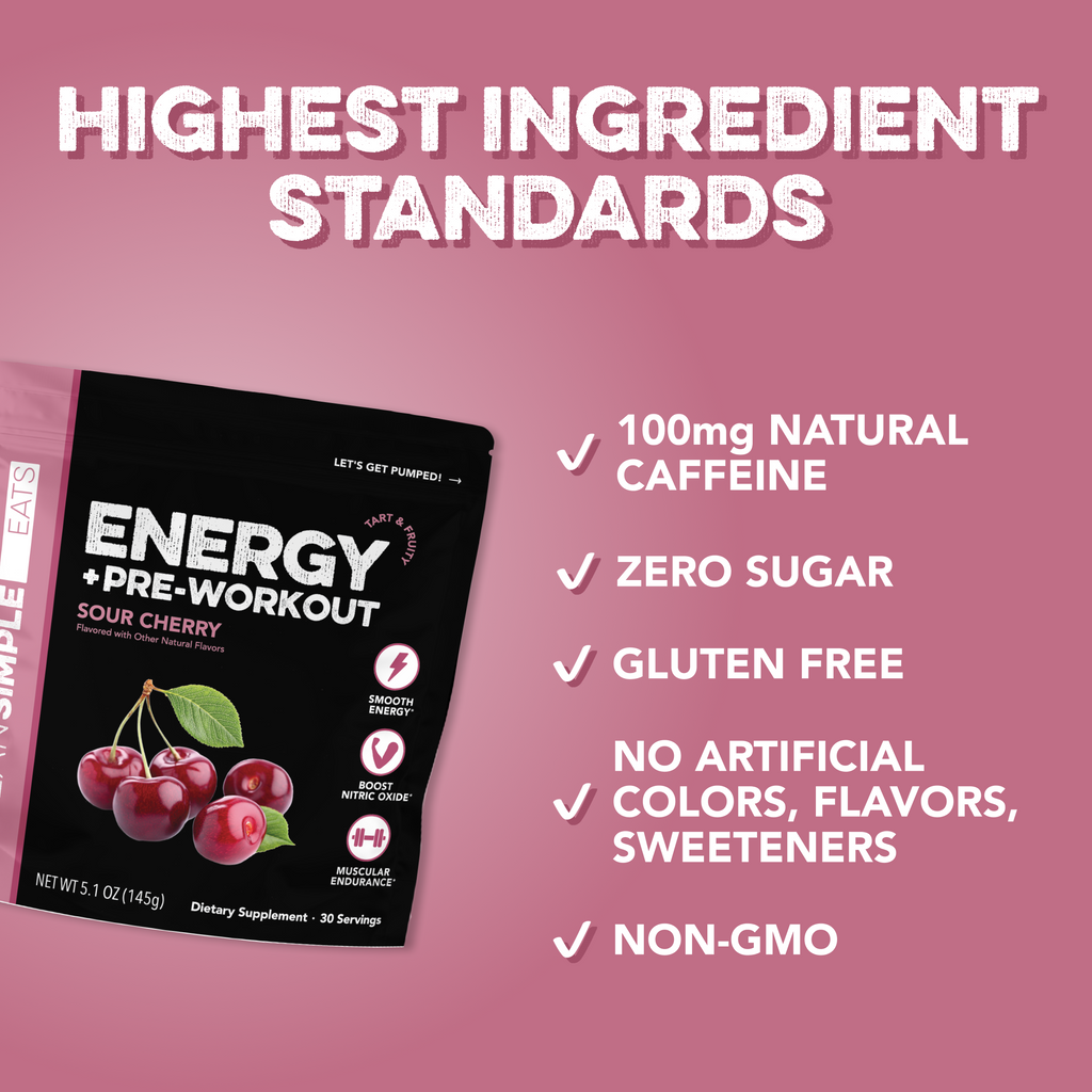 Energy + Pre-Workout: Sour Cherry (30 Servings)