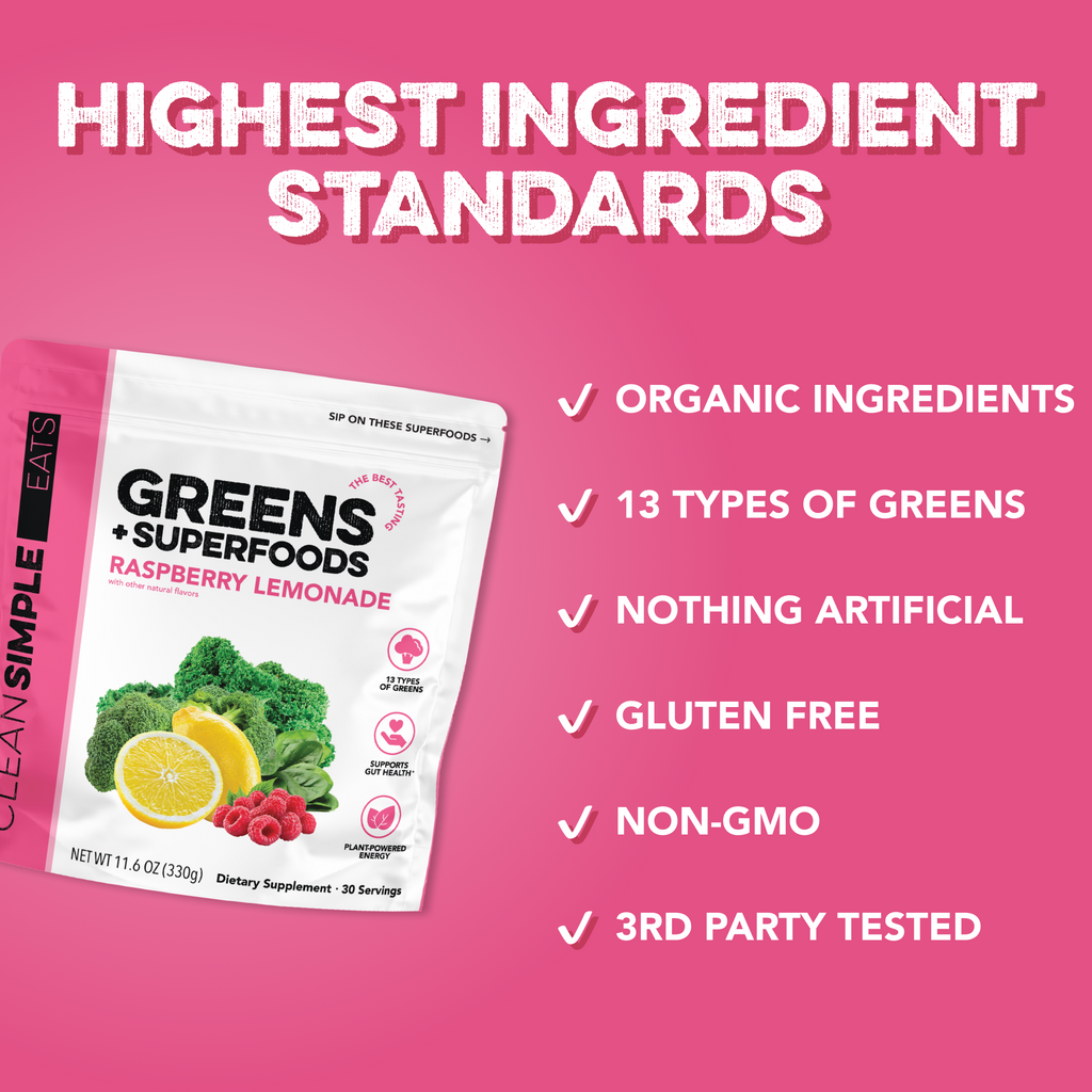 Greens: Raspberry Lemonade Super Greens Mix