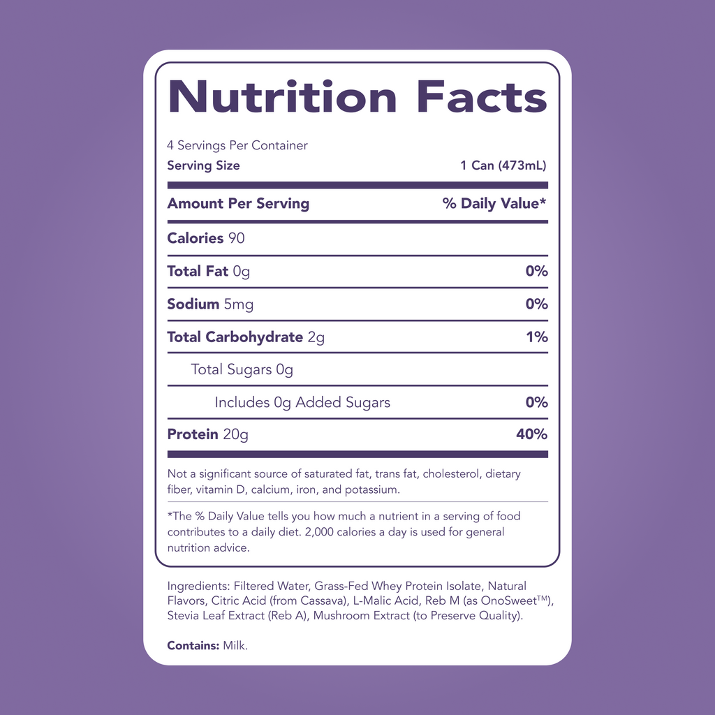 Clear Protein Water: Blackberry Vanilla (16 Oz. | 4 Pack)