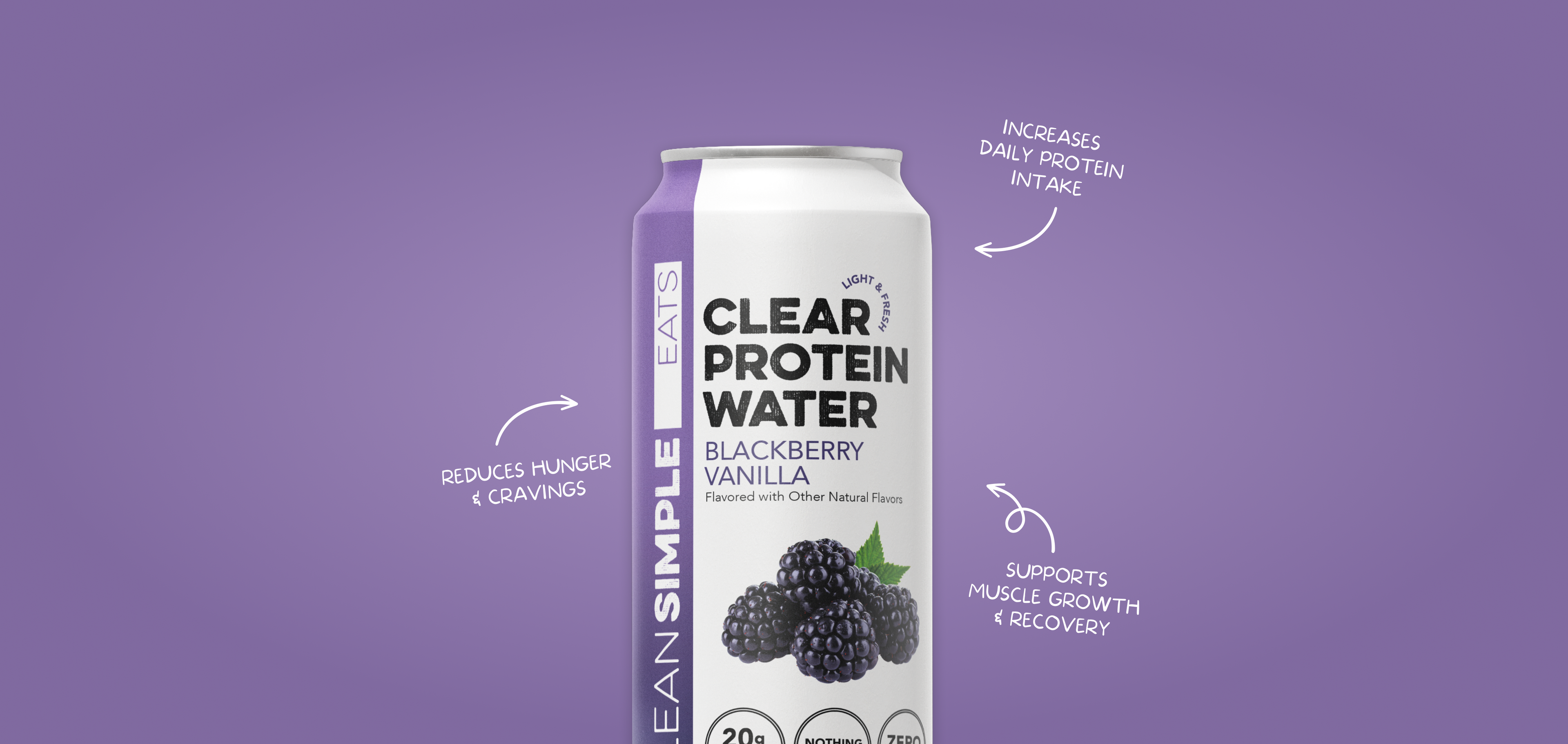Clear Protein Water: Blackberry Vanilla (16 Oz. | 12 Pack)