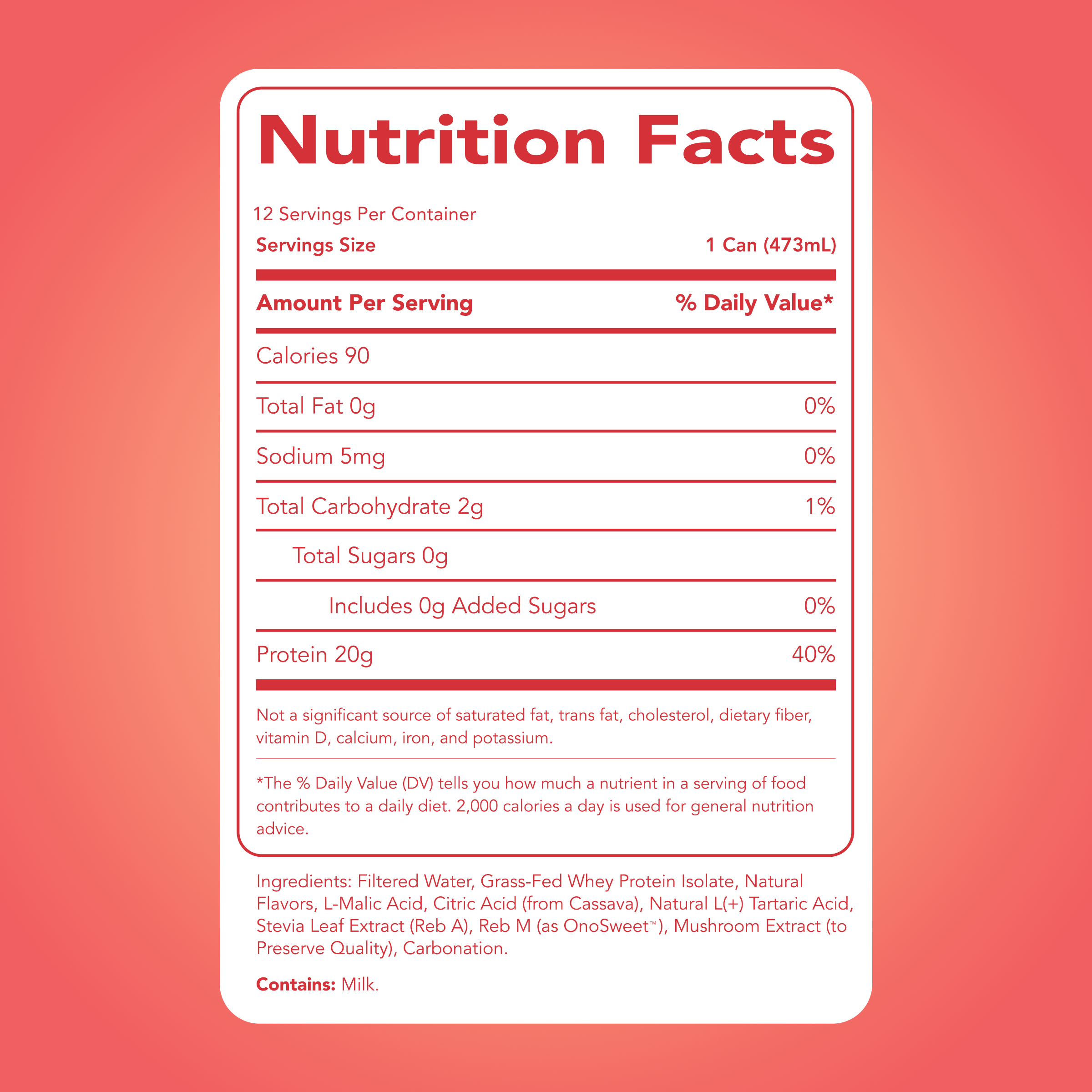Clear Protein Water: Peach Mango Creme (16 Oz. | 12 Pack)