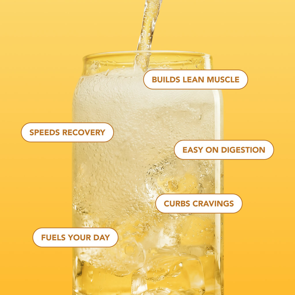 Clear Protein Soda: Frosted Lemonade (16 Oz. | 4 Pack)