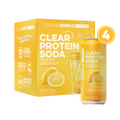 Clear Protein Soda: Frosted Lemonade (16 Oz. | 4 Pack)