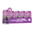 Clear Protein Soda: Grape Ice Pop (12 Oz. | 12 Pack)