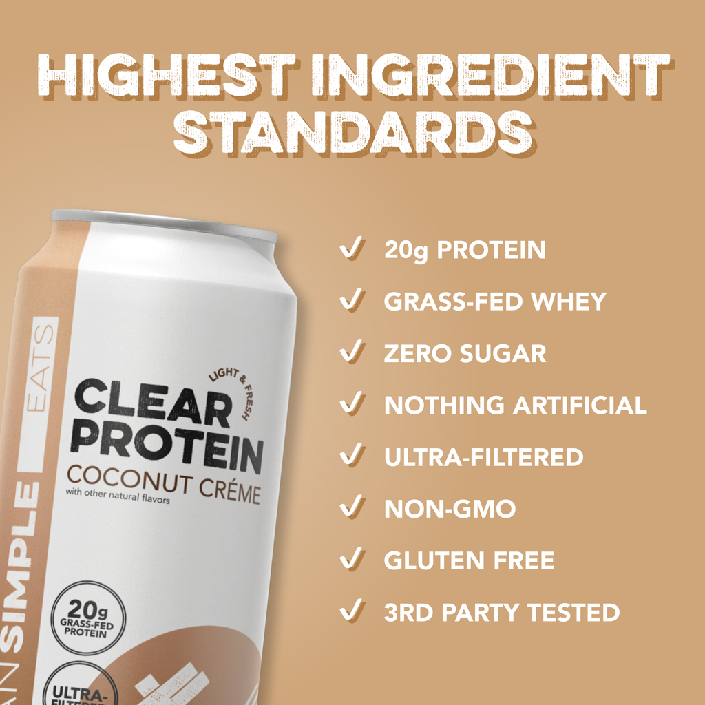 Clear Protein Water: Coconut Créme (16 Oz. | 12 Pack)
