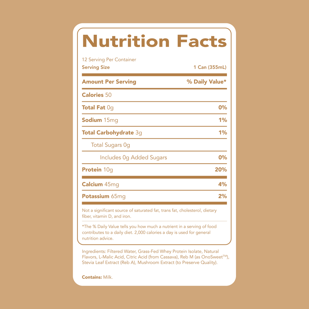 Clear Protein Water: Coconut Créme (12 Oz. | 12 Pack)