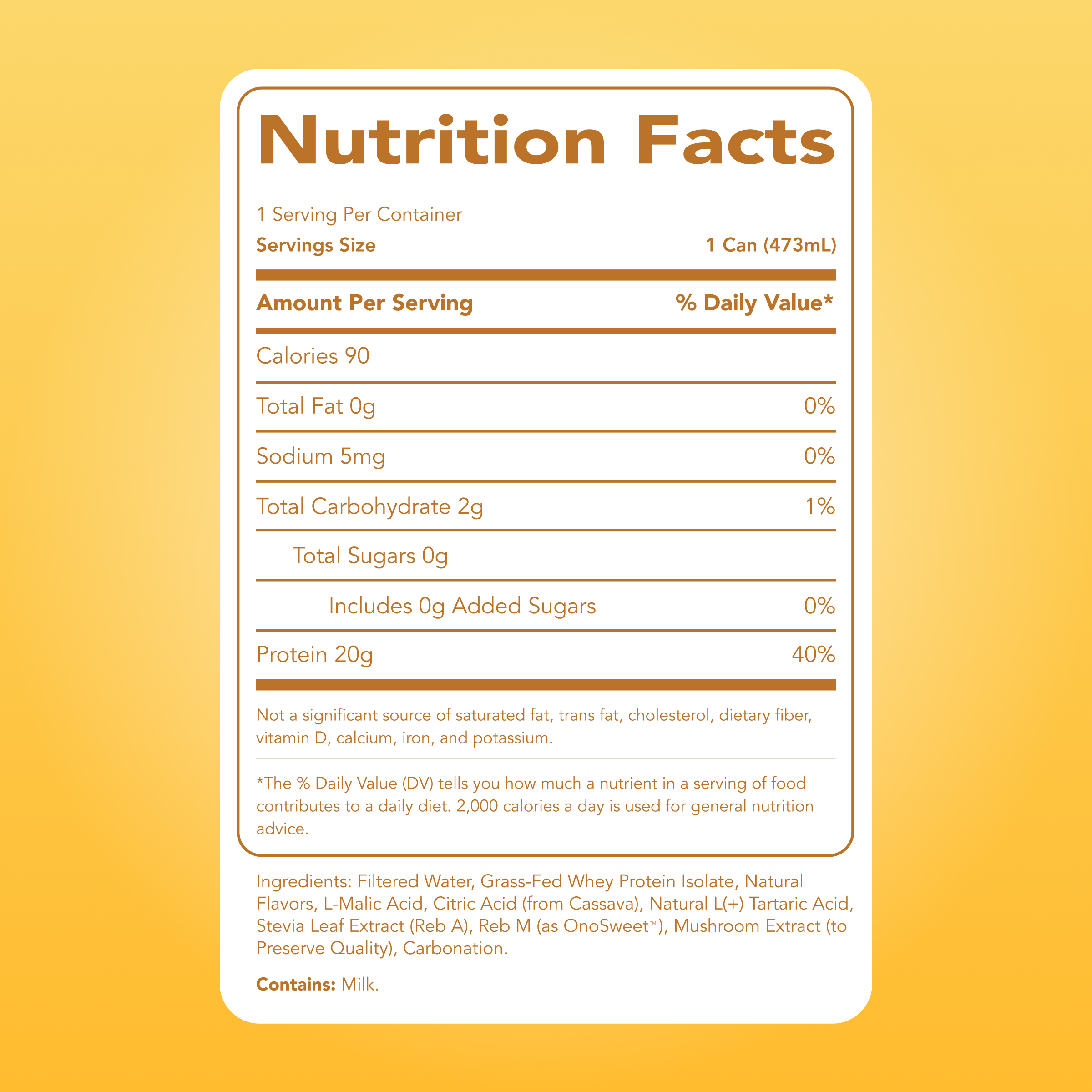 Clear Protein Soda: Frosted Lemonade (16 Oz. | 12 Pack)