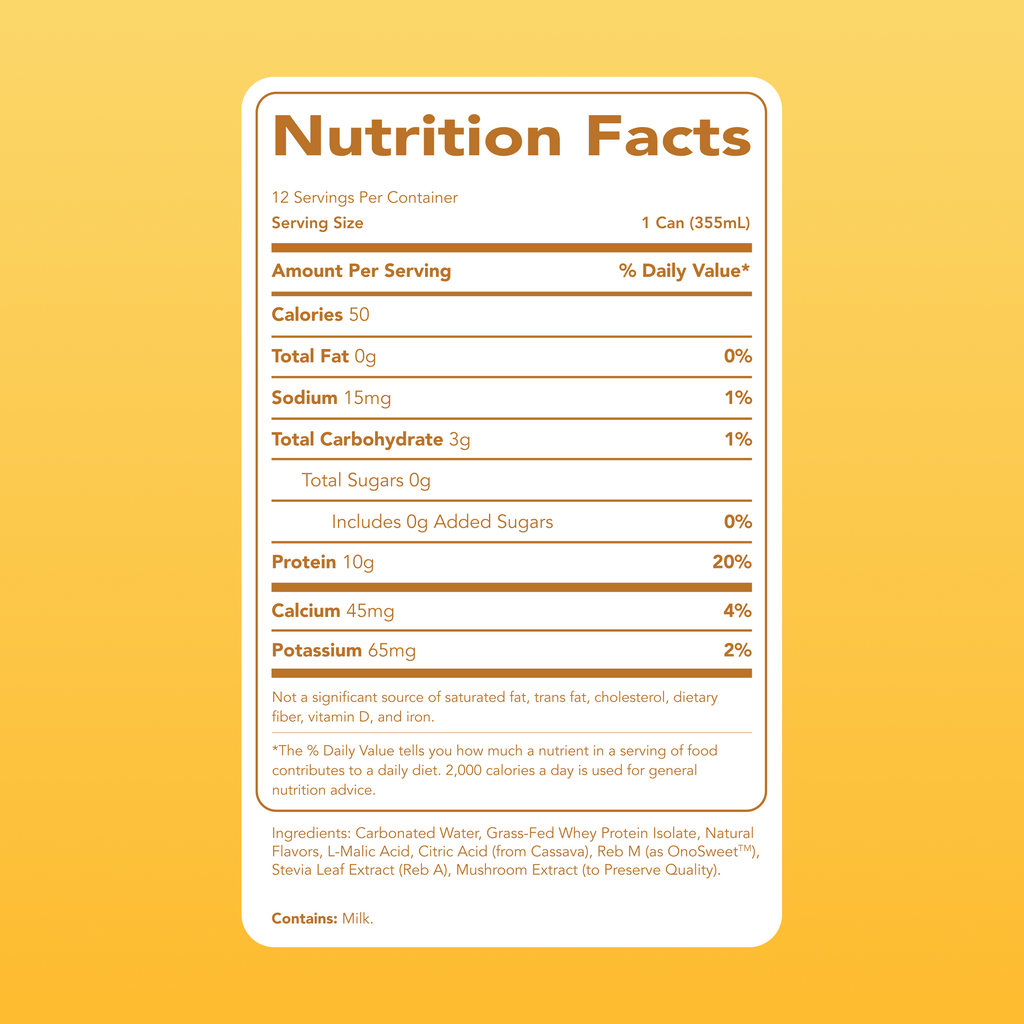 Clear Protein Soda: Frosted Lemonade (12 Oz. | 12 Pack)