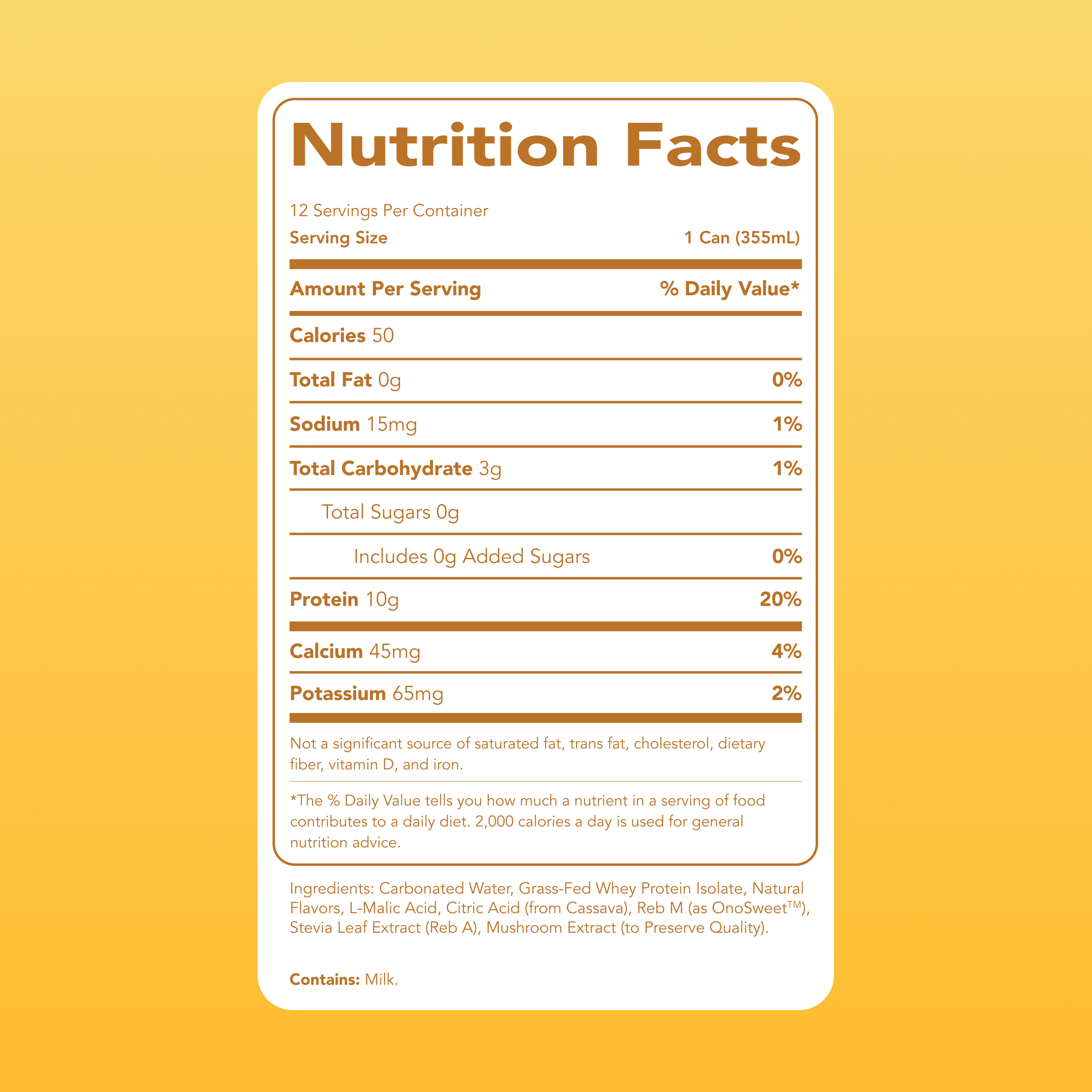 Clear Protein Soda: Frosted Lemonade (12 Oz. | 12 Pack)