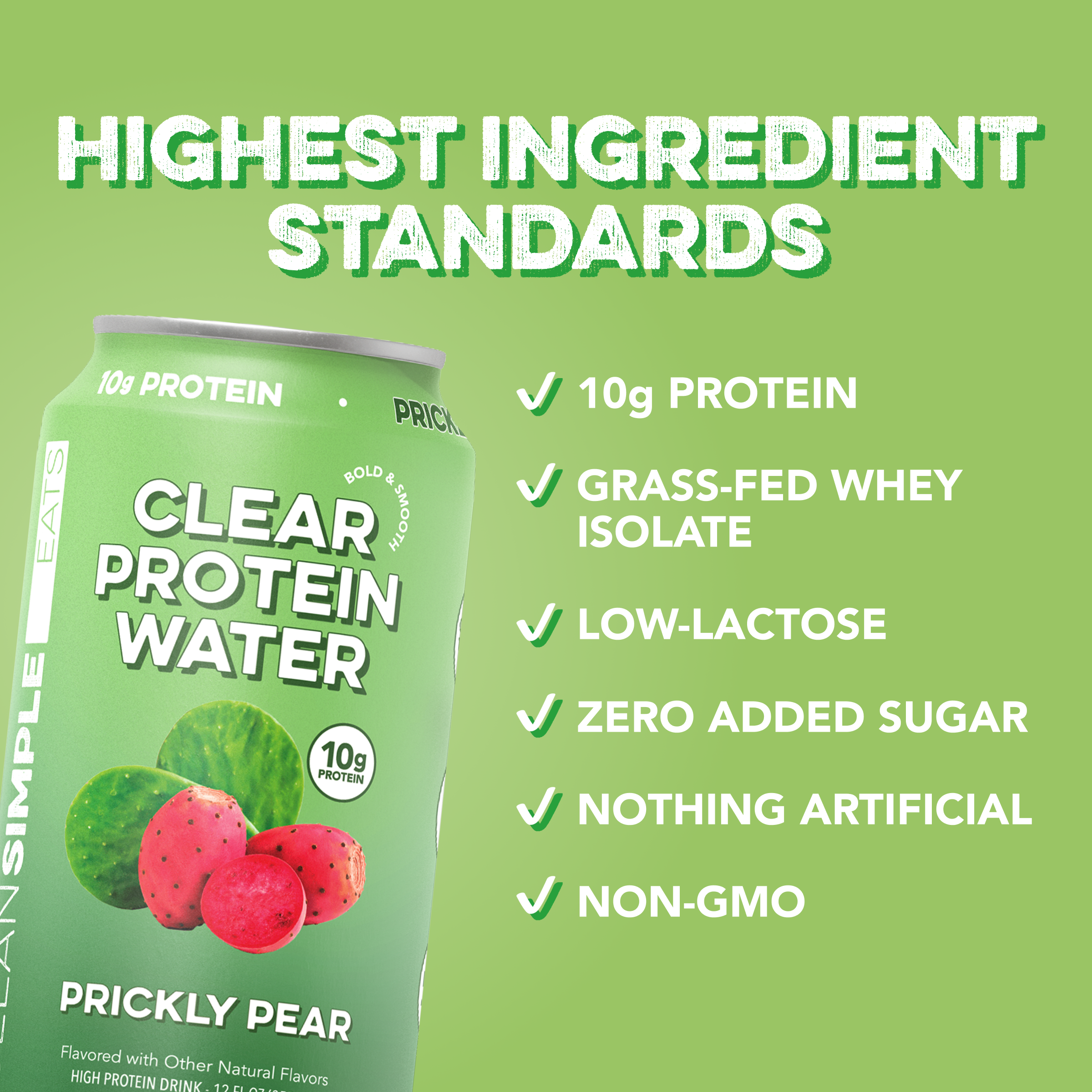 Clear Protein Water: Prickly Pear (12 Oz. | 12 Pack)