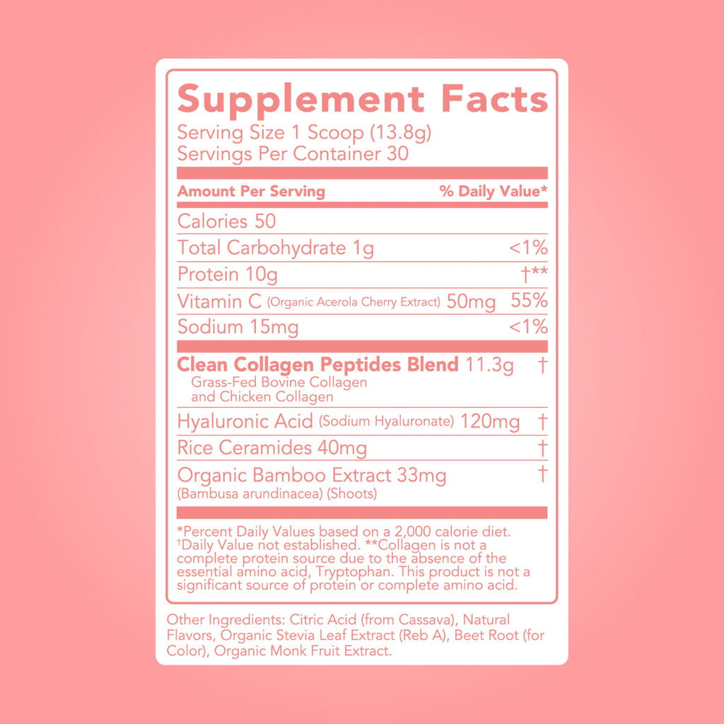 Collagen + Beauty Blend: Strawberry Colada (30 Serving)