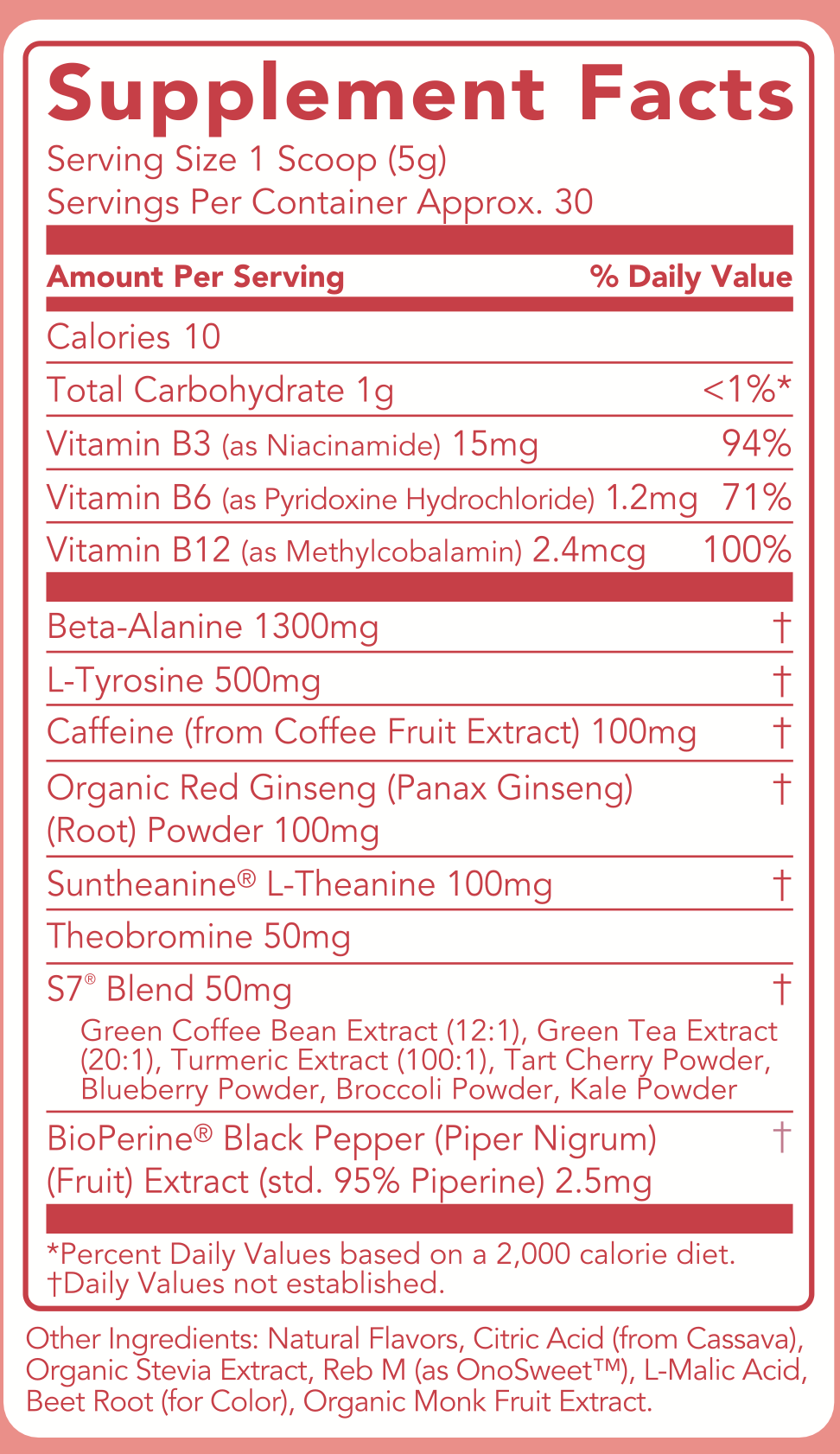 Energy + Pre-Workout: Strawberry Watermelon (30 Servings)